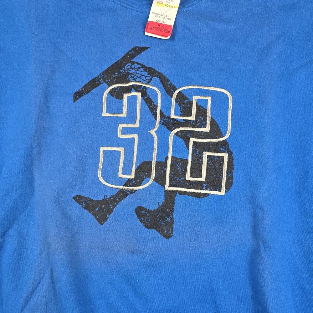 Reebok Vintage Shaq Dunk‎ #32 Men's Size Large Blue Sweatshirt New - Picture 2 of 9